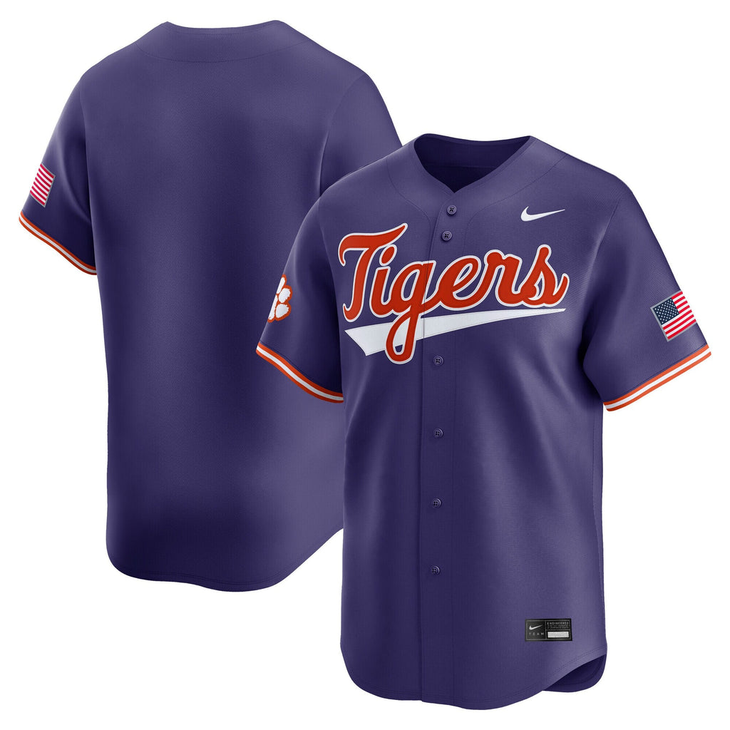 Purple Clemson Tigers Baseball Limited Jersey