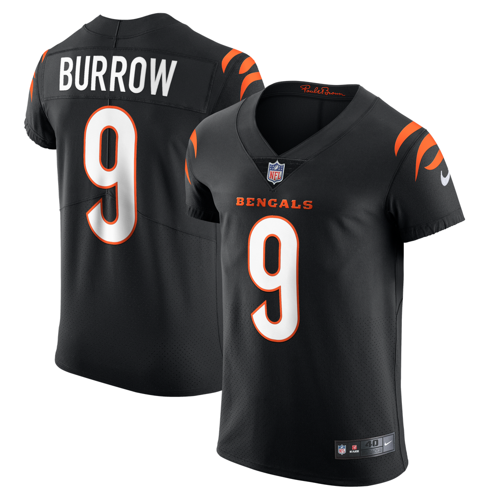 Cincinnati Bengals Joe Burrow Black Vapor Elite Football Jersey