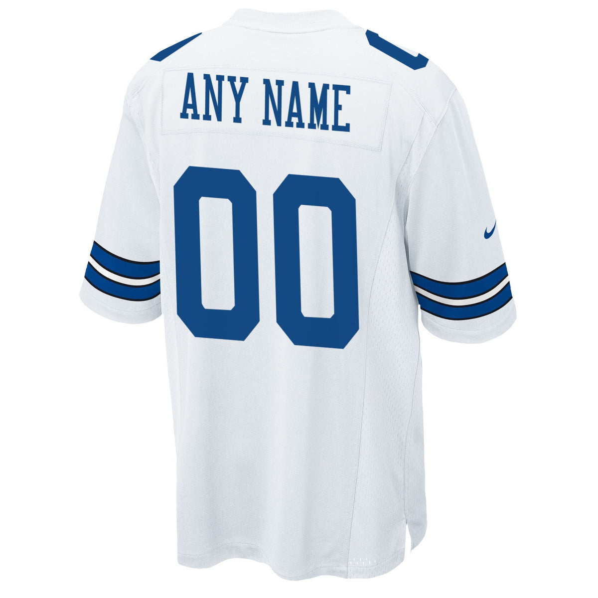 Dallas Cowboys White Custom Game Football Jersey