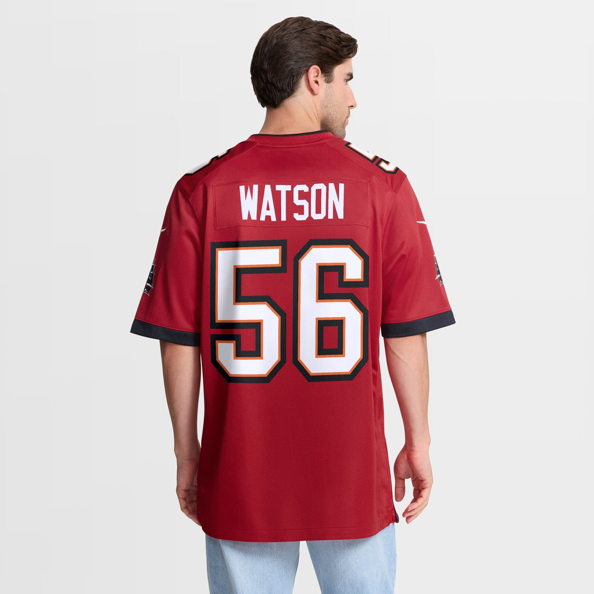 Tampa Bay Buccaneers Desmond Watson Red Team Game Football Jersey