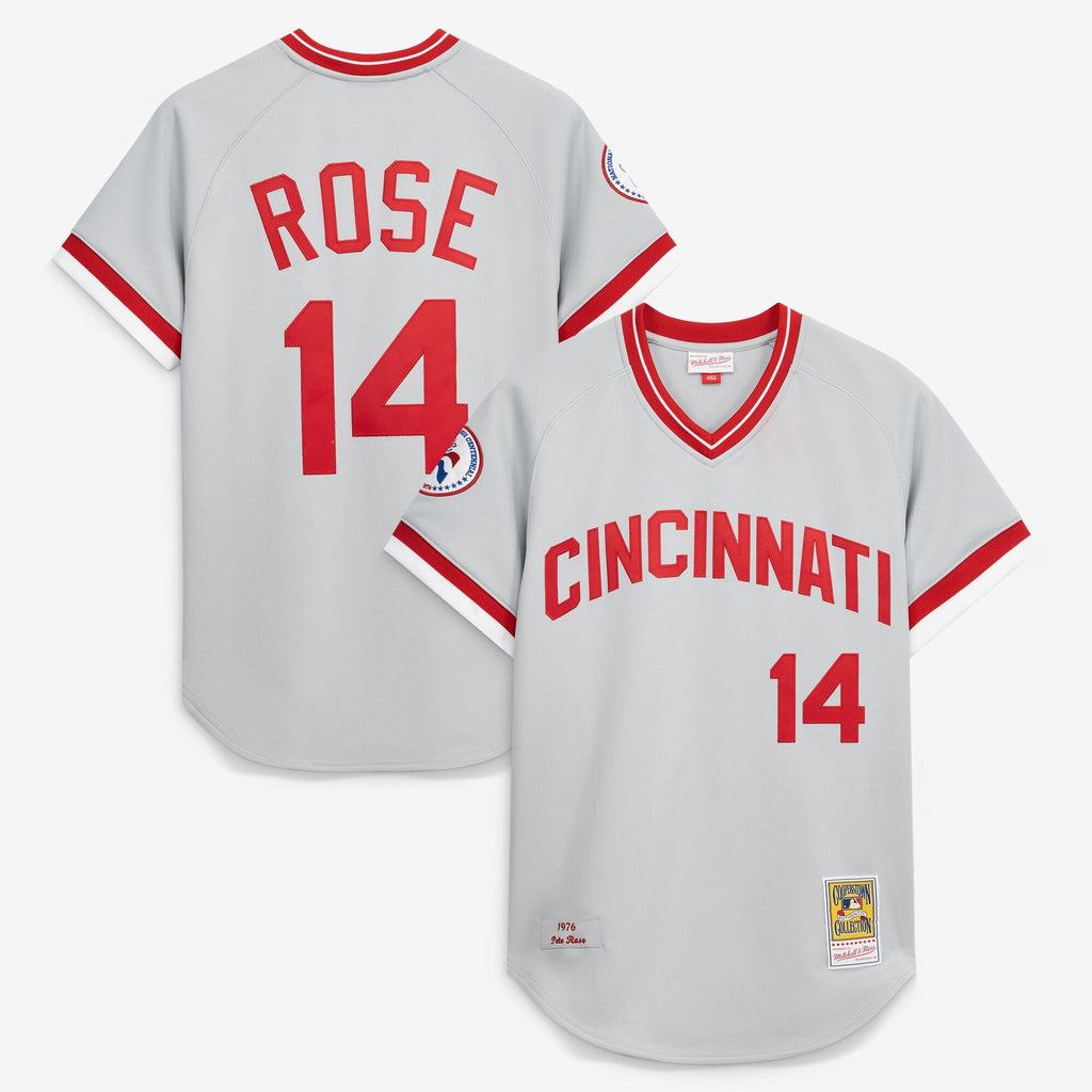 Cincinnati Reds Pete Rose Gray 1976 Baseball Jersey