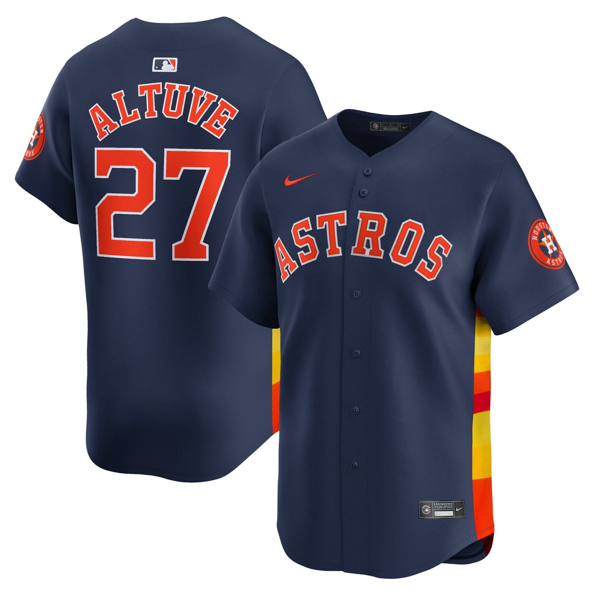 Houston Astros Jose Altuve Navy Alternate Limited Player Baseball Jersey