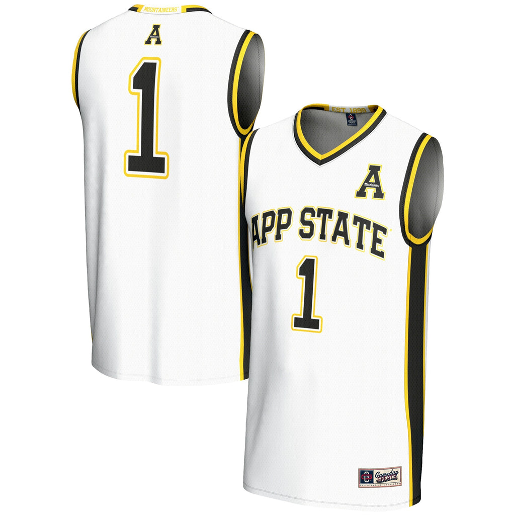#70 Appalachian State Mountaineers Lightweight Basketball Jersey - White