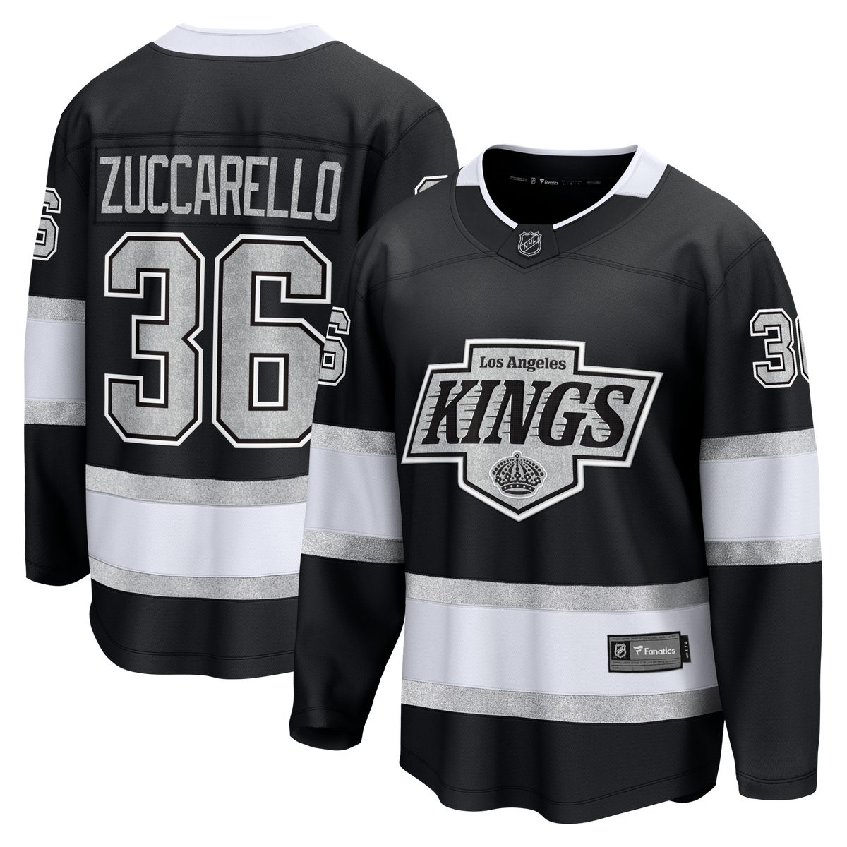Los Angeles Kings Mats Zuccarello Black Home Breakaway Hockey Jersey
