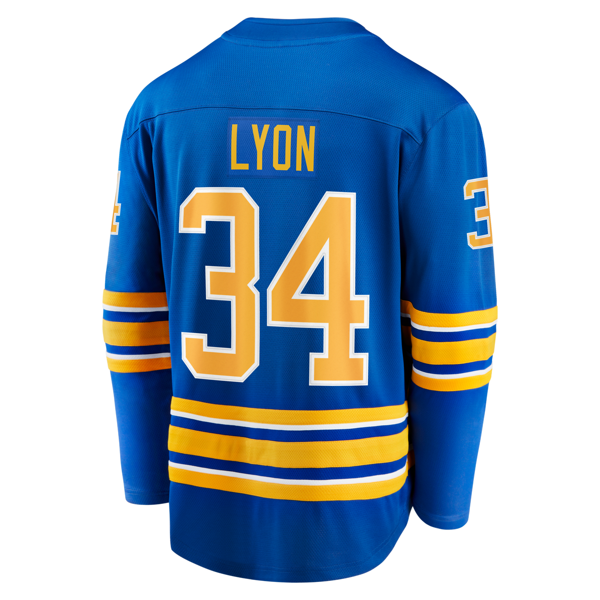 Buffalo Sabres Alex Lyon Royal Home Breakaway Hockey Jersey