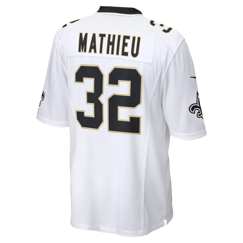 New Orleans Saints Tyrann Mathieu White Game Football Jersey