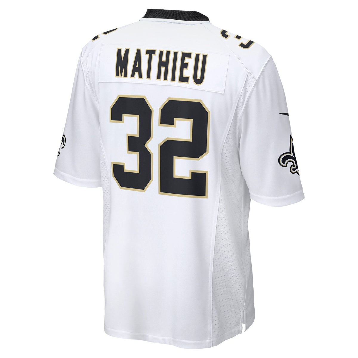 New Orleans Saints Tyrann Mathieu White Game Football Jersey