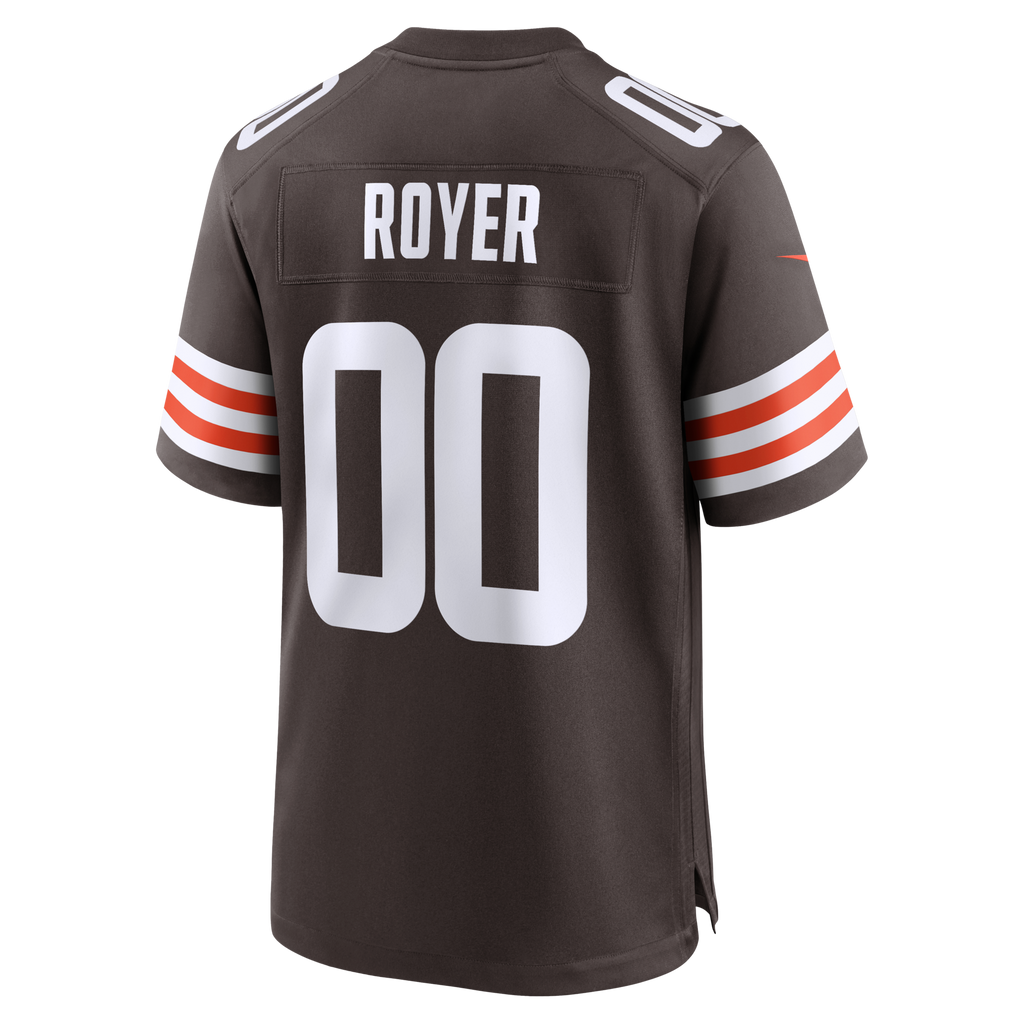 Cleveland Browns Joe Royer Brown Game Football Jersey