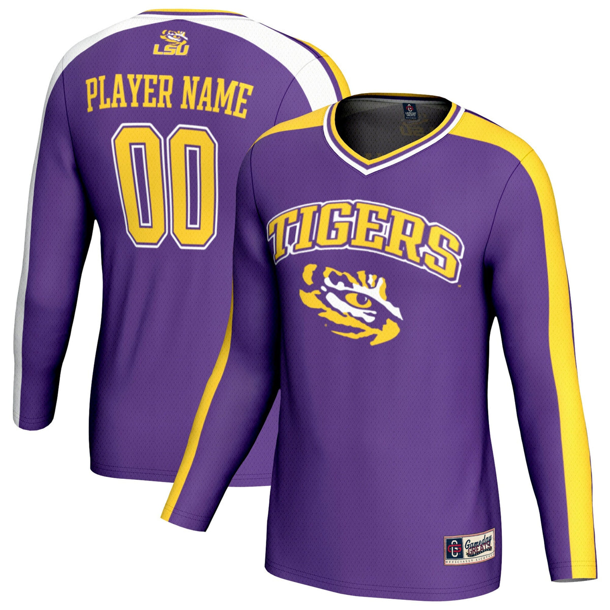 LSU Tigers NIL Pick-A-Player Lightweight Collegiate Volleyball Fashion Jersey - Purple