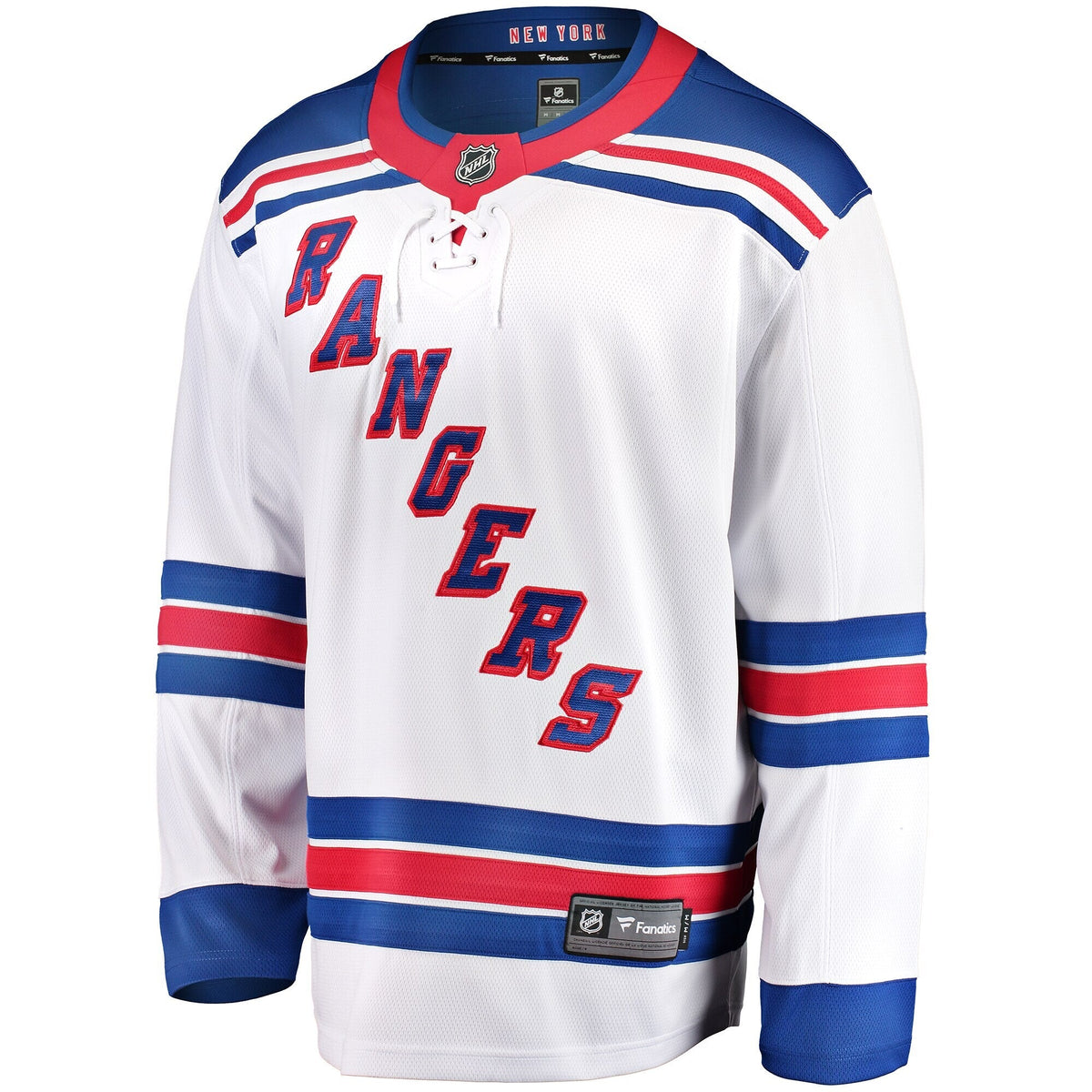 New York Rangers White Breakaway Away Hockey Jersey