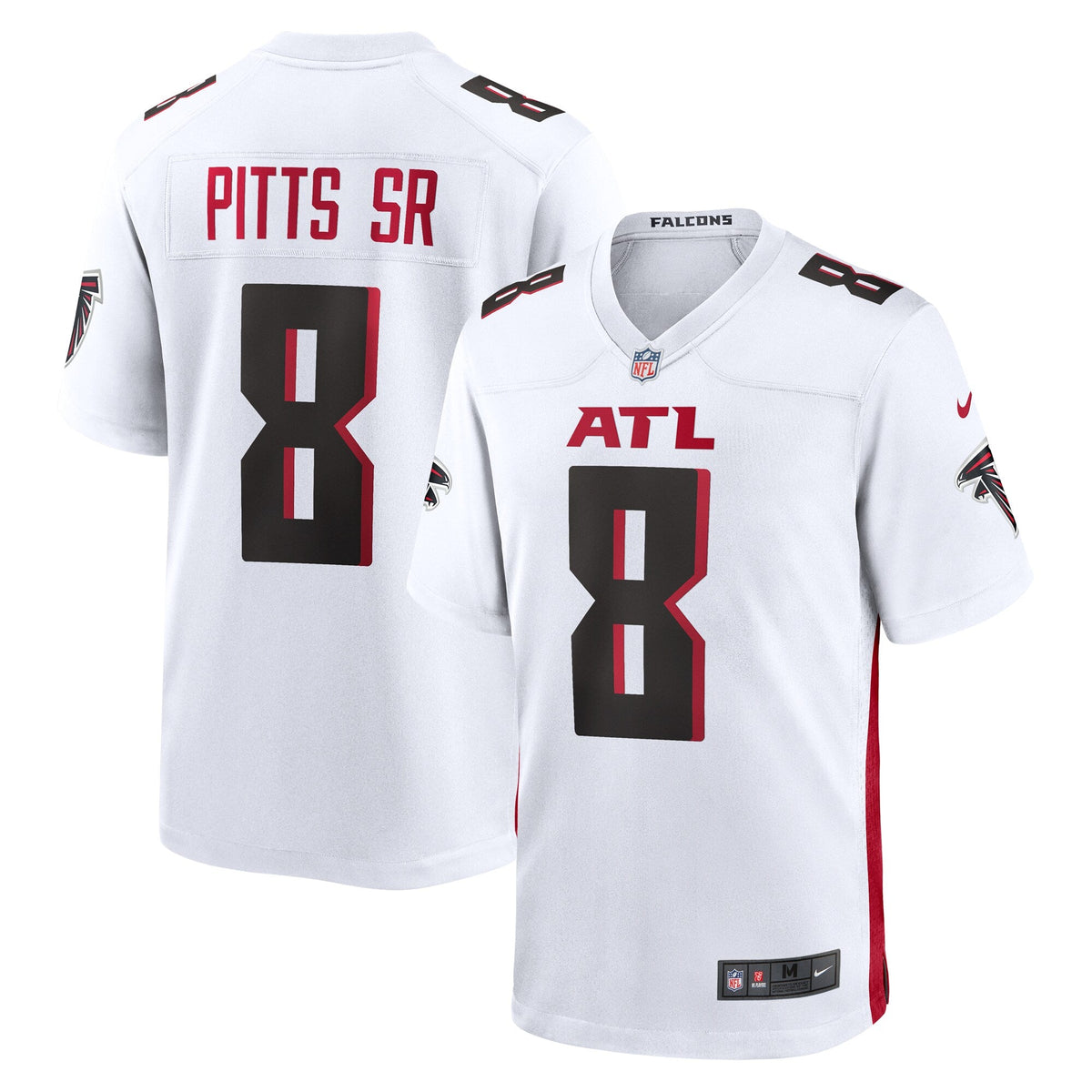 Atlanta Falcons Kyle Pitts Sr. White White Game Football Jersey