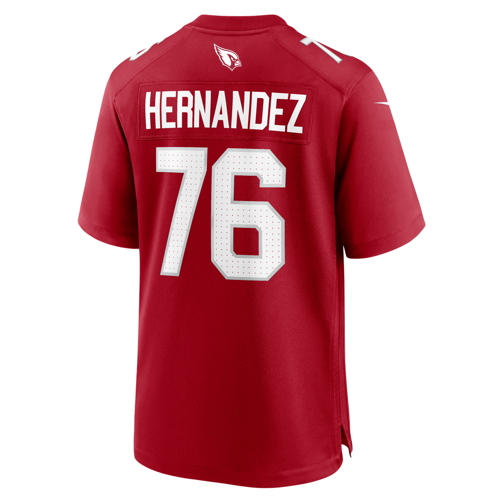 Arizona Cardinals Will Hernandez Cardinal Team Game Football Jersey