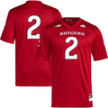 #2 Scarlet Rutgers Scarlet Knights Premier Football Jersey