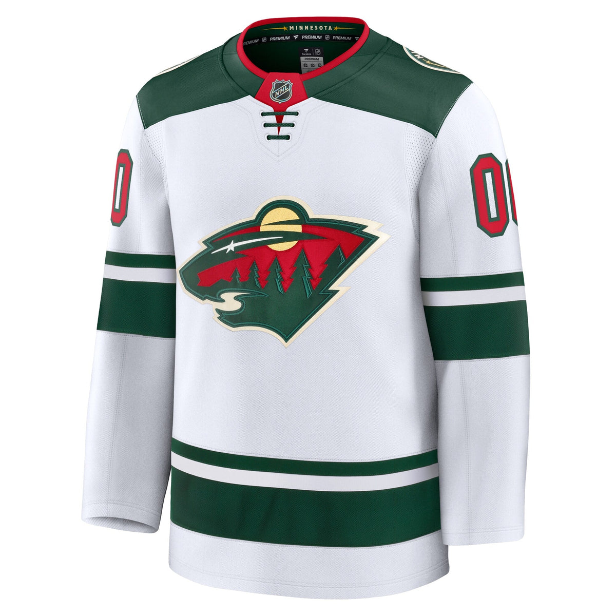 Minnesota Wild White Away Premium Custom Jersey
