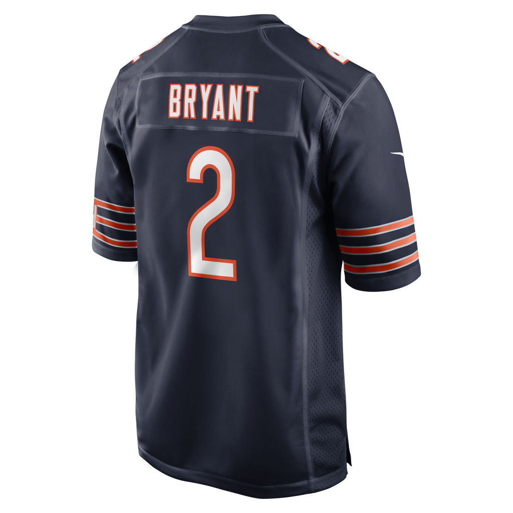 Chicago Bears Coby Bryant Navy Team Game Football Jersey