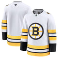Boston Bruins White Away Premium Jersey - Style 203133886