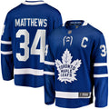 Toronto Maple Leafs Auston Matthews Blue Captain Patch Home Breakaway Player Hockey Jersey