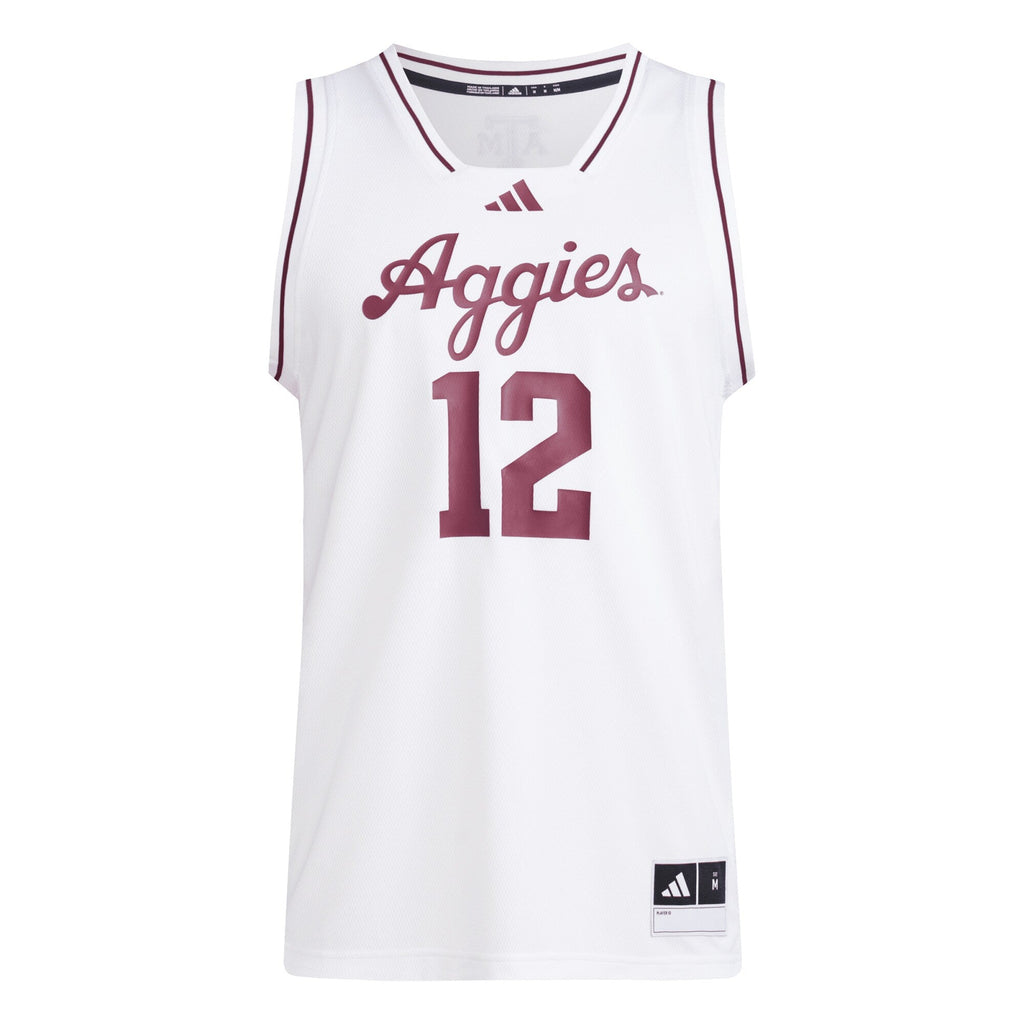 #12 Texas A&M Aggies Replica Swingman Jersey - White