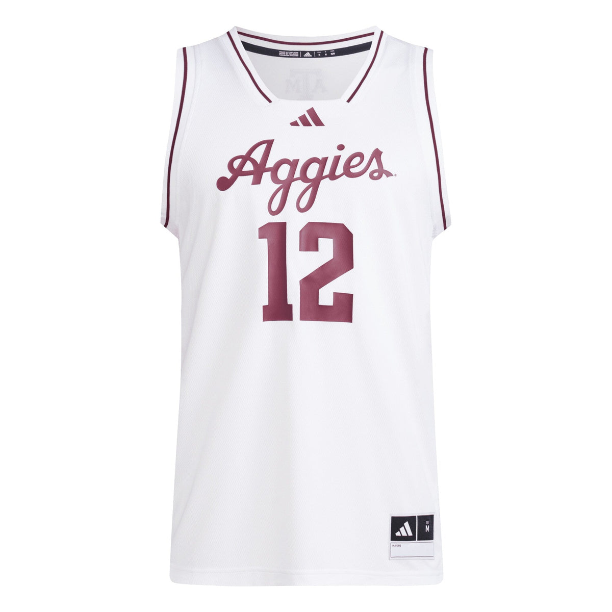 #12 Texas A&M Aggies Replica Swingman Jersey - White