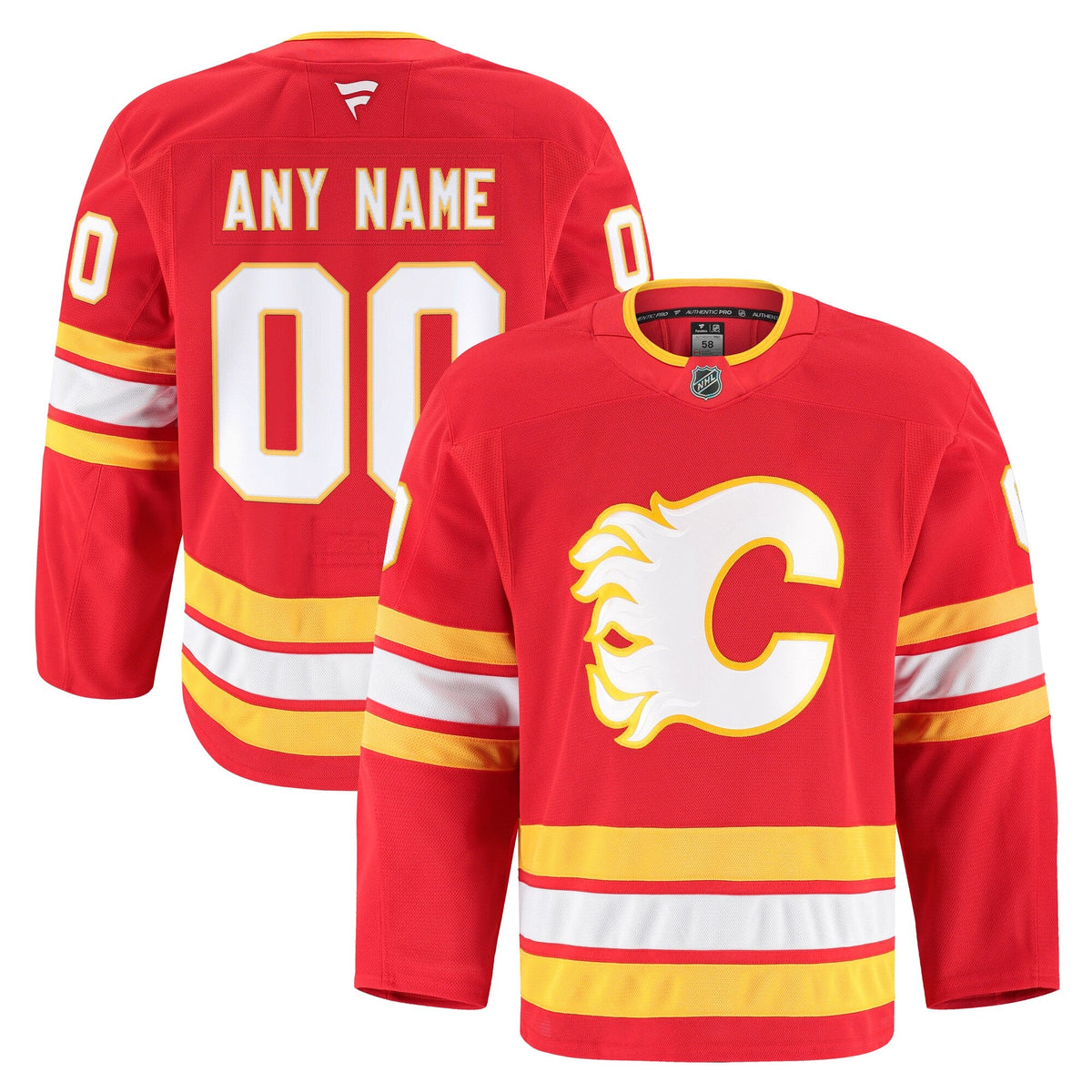 Calgary Flames Red Home Pro Custom Jersey