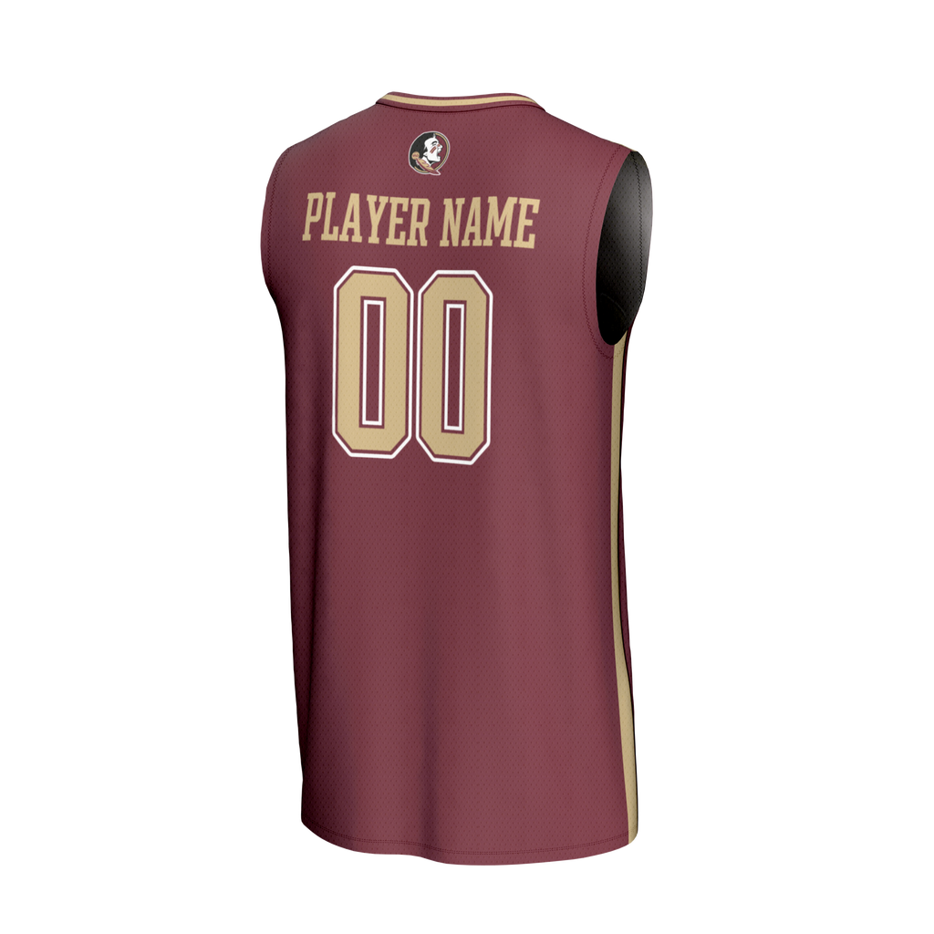 Florida State Seminoles NIL Pick-A-Player Lightweight Basketball Fashion Jersey - Garnet