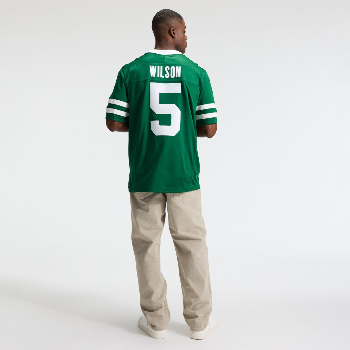 New York Jets Garrett Wilson Legacy Green Team Vapor F.U.S.E. Stitched Limited Football Jersey