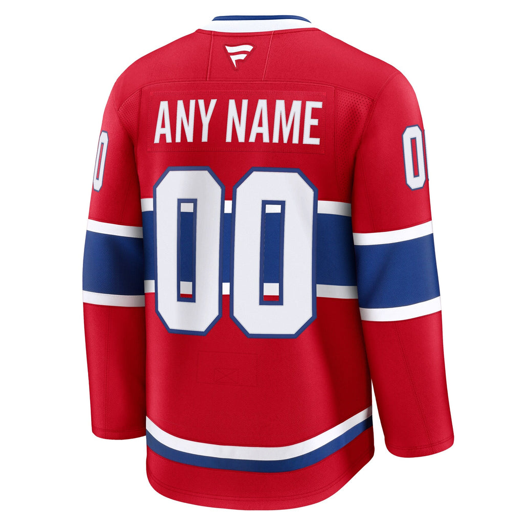 Montreal Canadiens Red Home Premium Custom Jersey