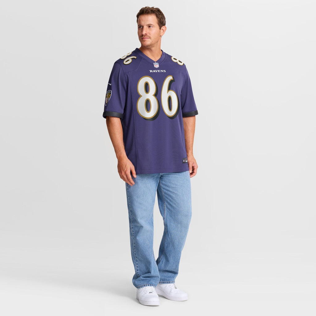 Baltimore Ravens Cornelius Johnson Purple Team Game Football Jersey