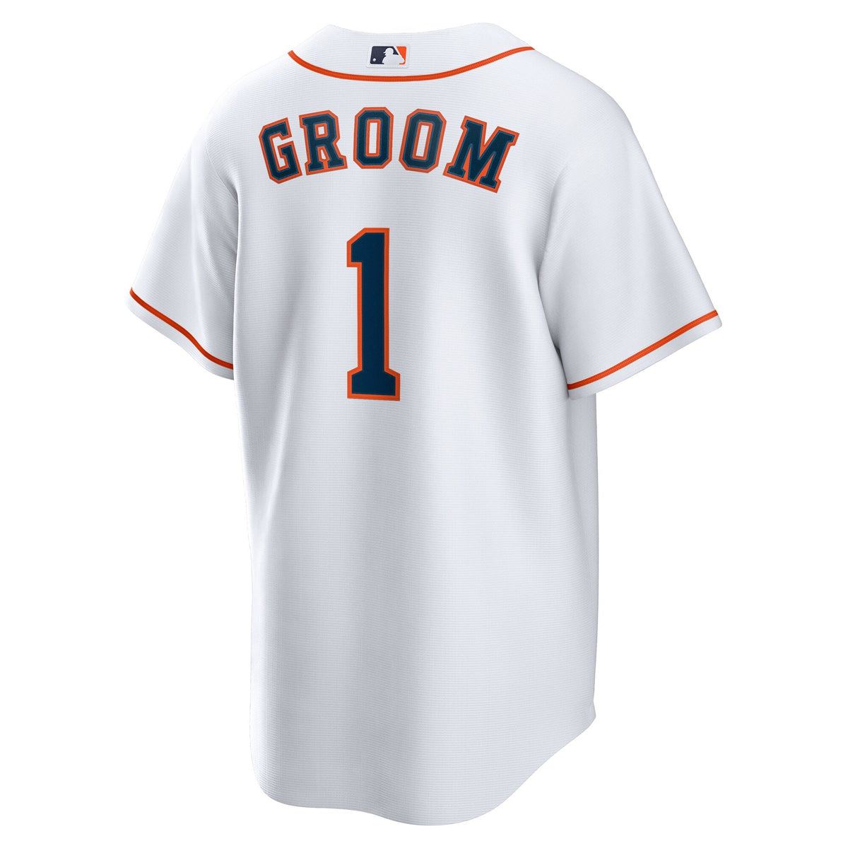 Houston Astros White #1 Groom Home Replica Baseball Jersey