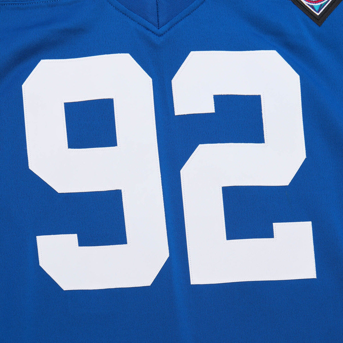 New York Giants 1994 Michael Strahan Royal Throwback Retired Player Football Jersey