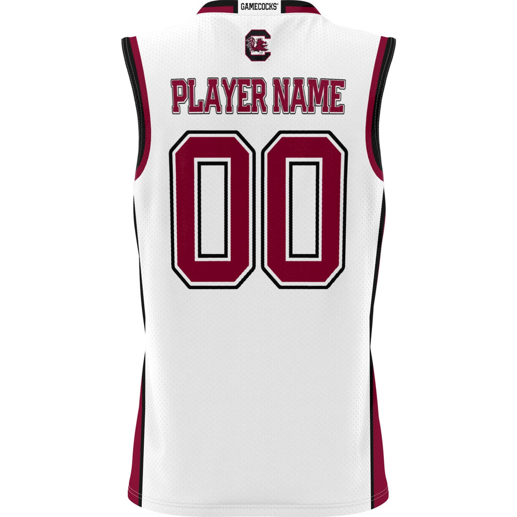 South Carolina Gamecocks Lightweight NIL Pick-A-Player Basketball Jersey - White