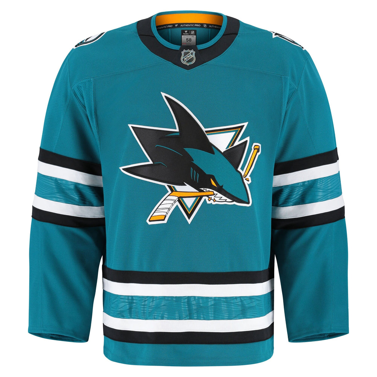 San Jose Sharks Teal Home Pro Jersey