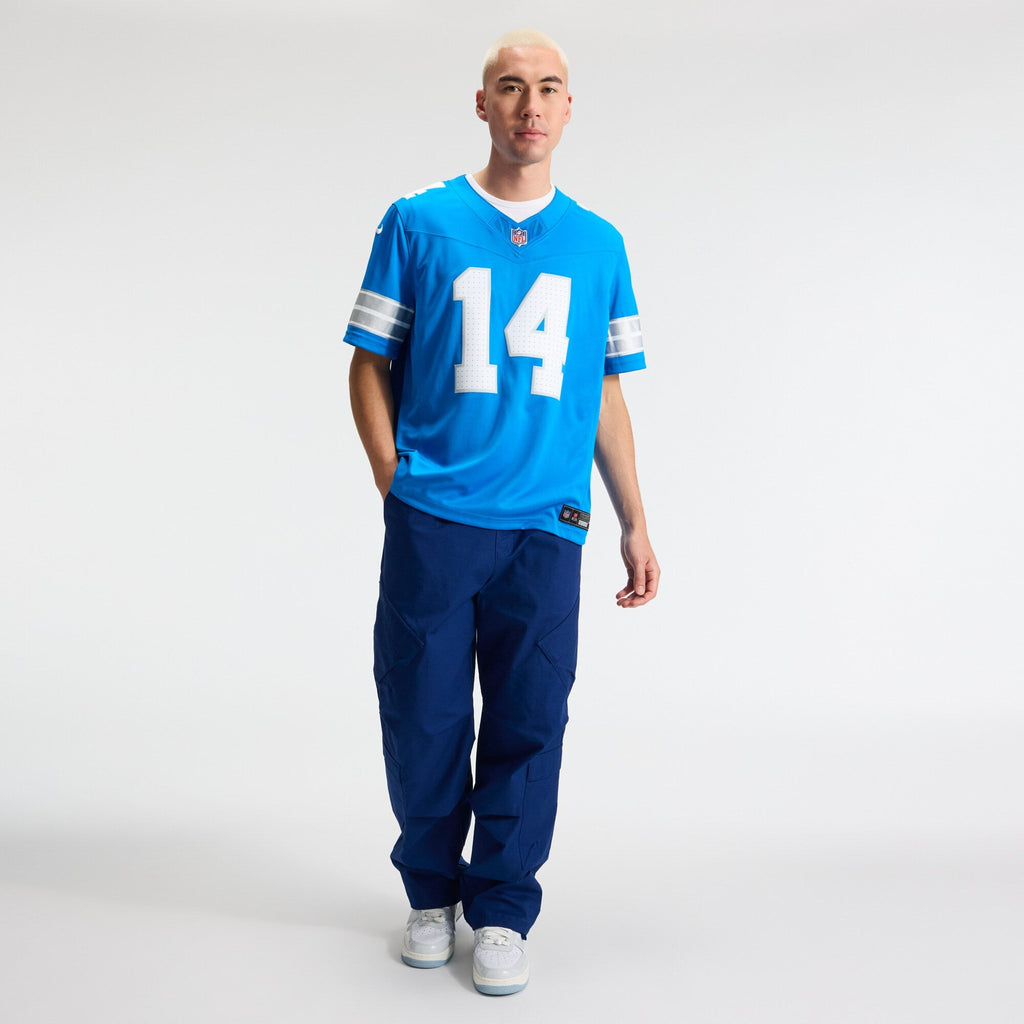 Detroit Lions Amon-Ra St. Brown Blue Team Vapor F.U.S.E. Stitched Limited Football Jersey