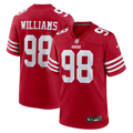 San Francisco 49ers Mykel Williams Scarlet Game Player Football Jersey
