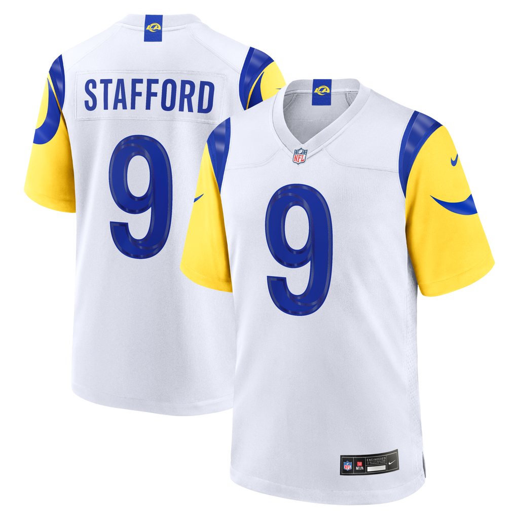 Los Angeles Rams Matthew Stafford White White Game Player Football Jersey