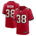 Tampa Bay Buccaneers Rashad Wisdom Red Team Game Football Jersey