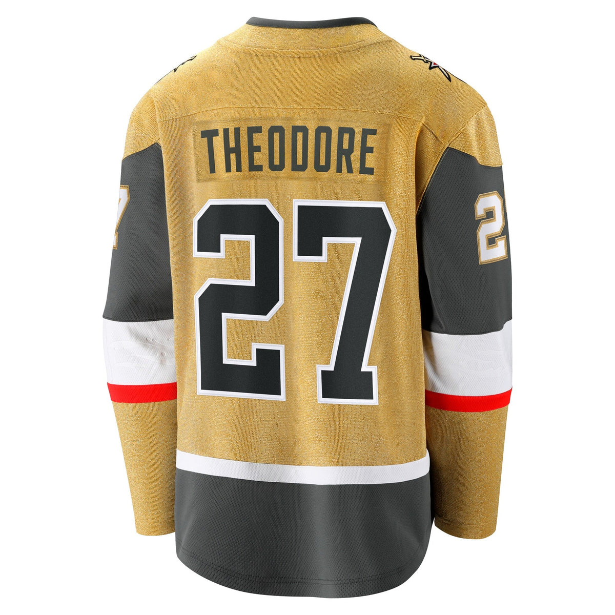 Vegas Golden Knights Shea Theodore Gold Home Breakaway Hockey Jersey