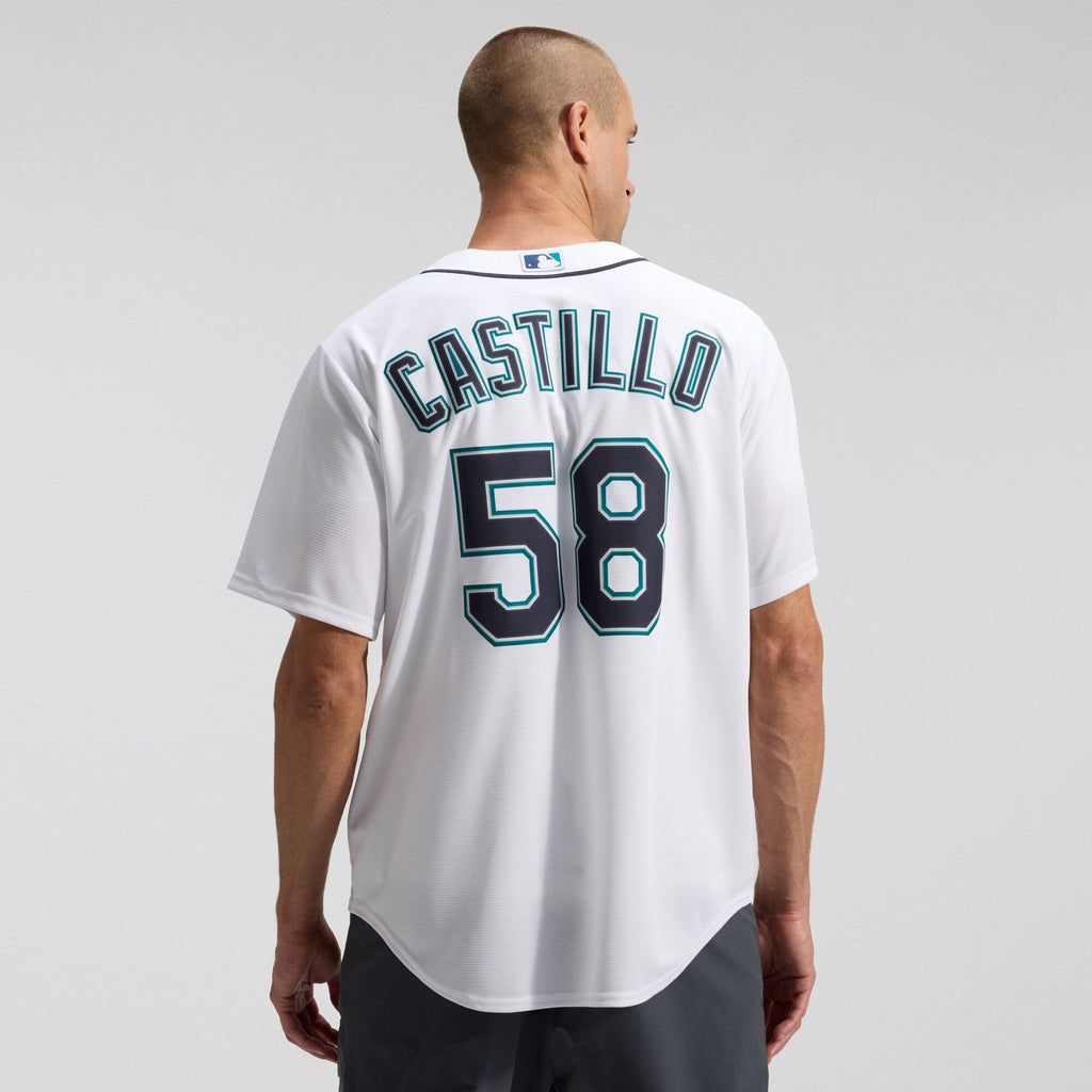 Seattle Mariners Luis Castillo White Home Replica Baseball Jersey