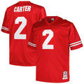 Cris Carter Scarlet Ohio State Buckeyes Big & Tall Legacy Jersey