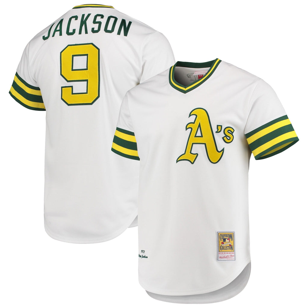 Athletics Reggie Jackson White 1972 Cooperstown Collection Baseball Jersey