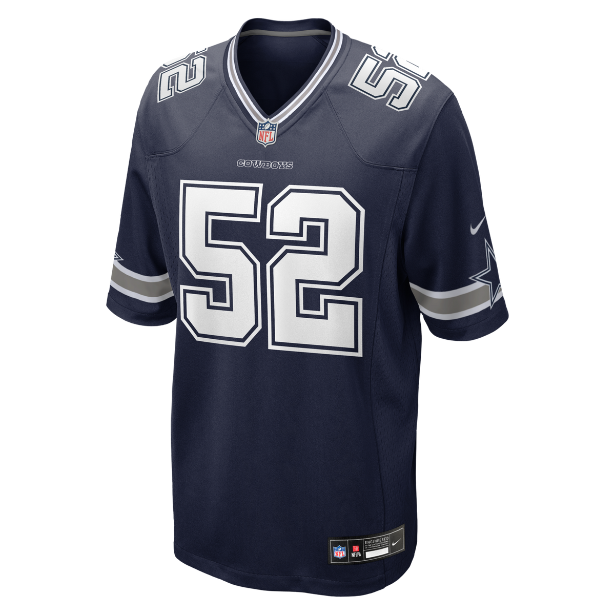 Dallas Cowboys Tyler Booker Navy Team Game Football Jersey