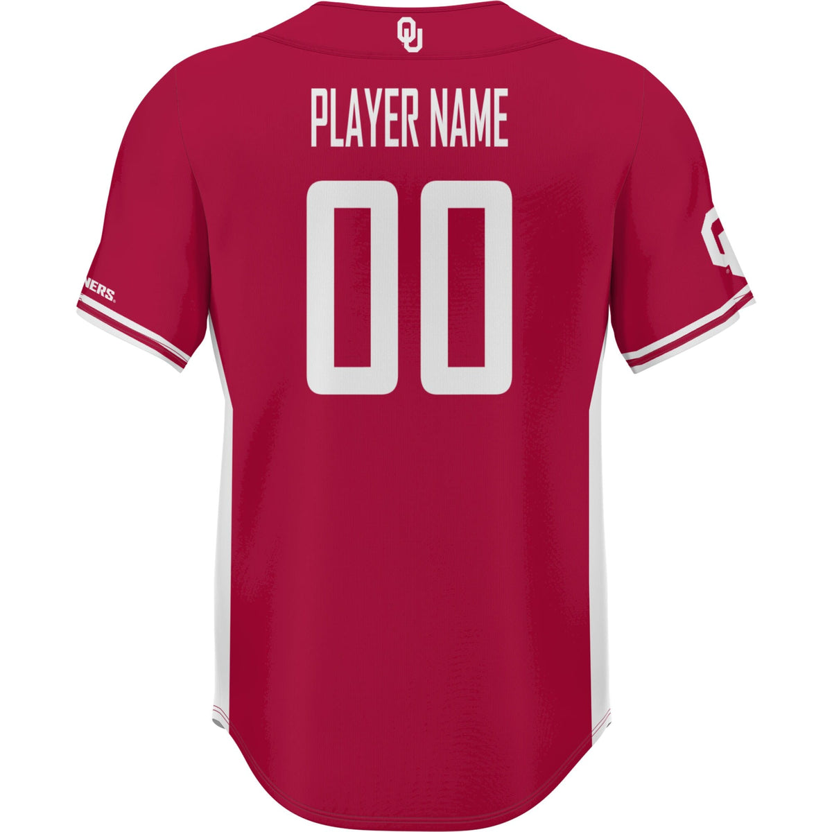 Oklahoma Sooners NIL Pick-A-Player Lightweight Baseball Jersey - Crimson