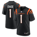 Cincinnati Bengals Ja'Marr Chase Black Game Football Jersey