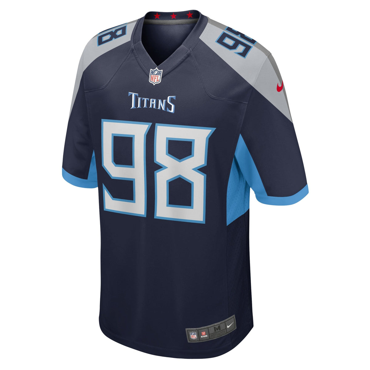 Tennessee Titans Jeffery Simmons Navy Game Football Jersey