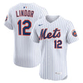 New York Mets Francisco Lindor White Home Elite Player Baseball Jersey