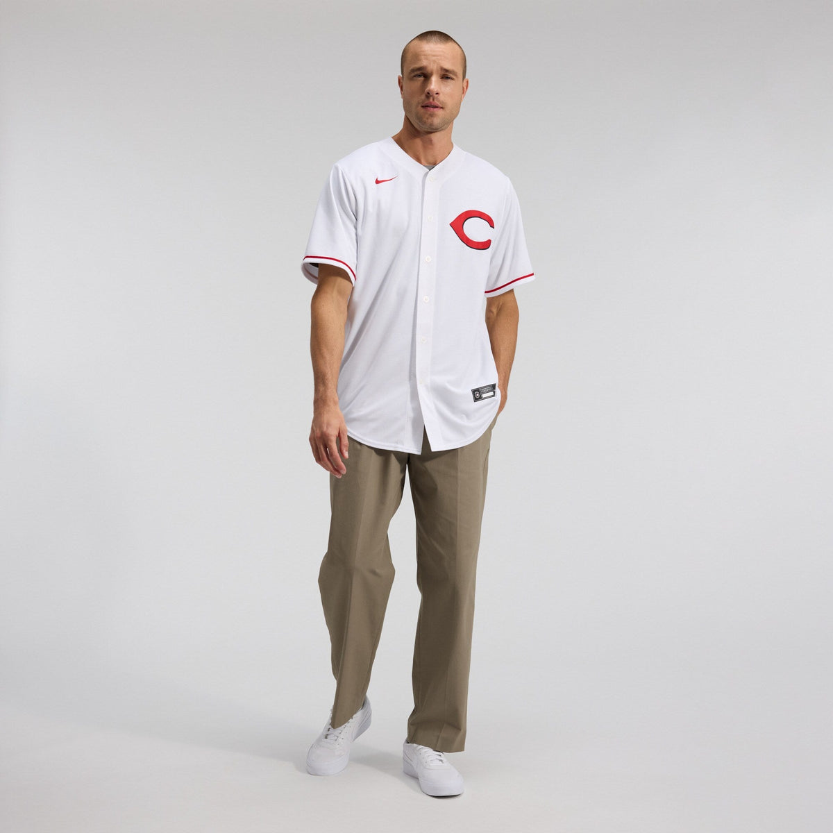 Cincinnati Reds Elly De La Cruz White Alternate 2 Replica Baseball Jersey