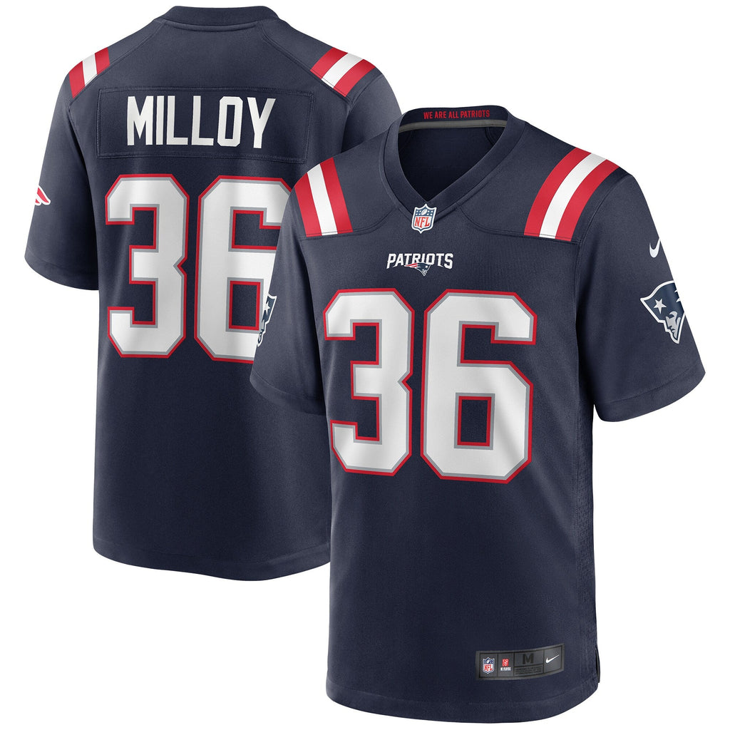 New England Patriots Lawyer Milloy Navy Game Retired Player Football Jersey