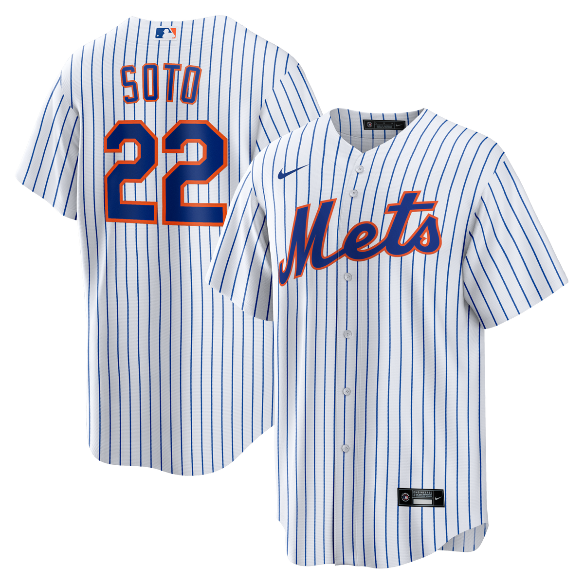New York Mets White Home Replica Player Baseball Jersey