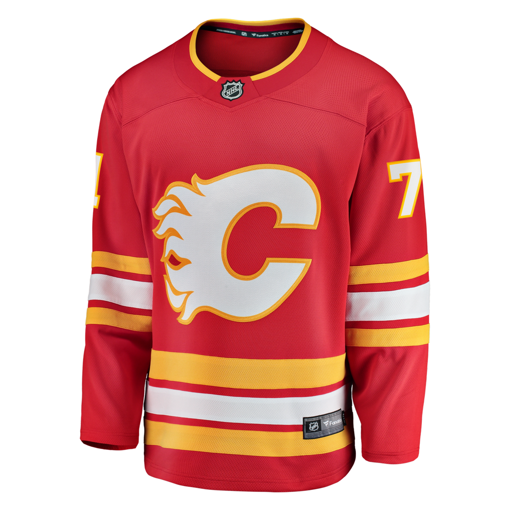 Calgary Flames Simon Nemec Red Home Breakaway Hockey Jersey