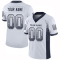 Custom Football Jersey - White Navy-Gray Drift Fashion